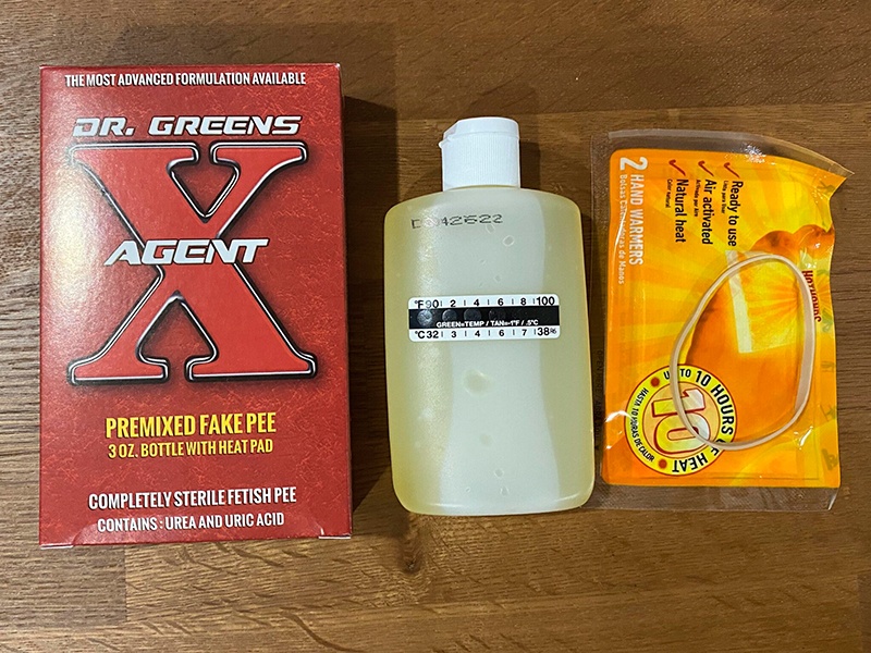agent x urine contents