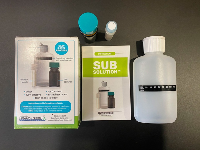 clear choice sub solution synthetic urine box and contents