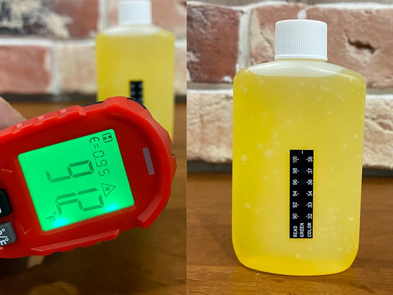 synthetix 5 synthetic urine temperature strip check