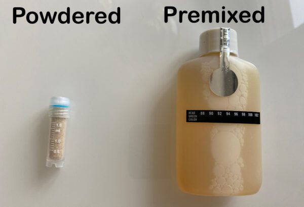 powdered vs premixed synthetic urine