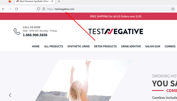 testnegative website